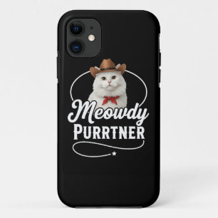 Case-Mate iPhone Case Salut Purrtner Dessin de Chat Drôle de Cowboy West