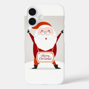 Coque Pour iPhone 16 Salutation du Père Noël