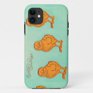 Coque Case-Mate iPhone Salutations de Pâques Chicks Vert
