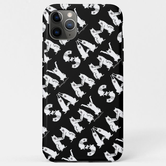 Coques Case-Mate iPhone Sammy épelée dans des lettres de Chien Samoyé (Dos)