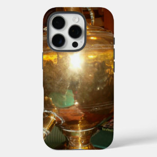 Coques iPhone 16 Pro Samovar Doré Vintage   Théière Héritée Art Prin