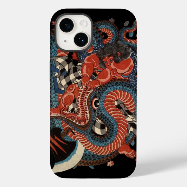 COQUES Case-Mate iPhone SAMURAI COMBATTRE LE GÉANT SNAKE (Verso)