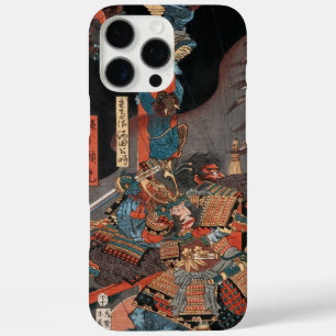 Coques iPhone 16 Pro Max Samurai Hero Yorimitsu : L'art du bois Vintage