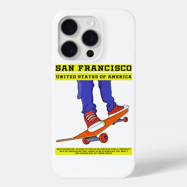 Coques Case-Mate iPhone San Francisco, USA Patinage (Verso)