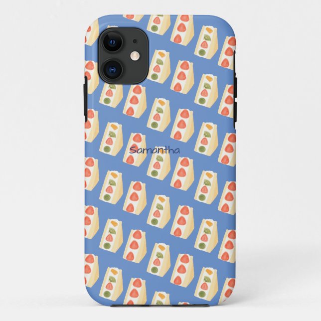 Coques Case-Mate iPhone Sandwichs à dessert de fruits et de crème (Dos)
