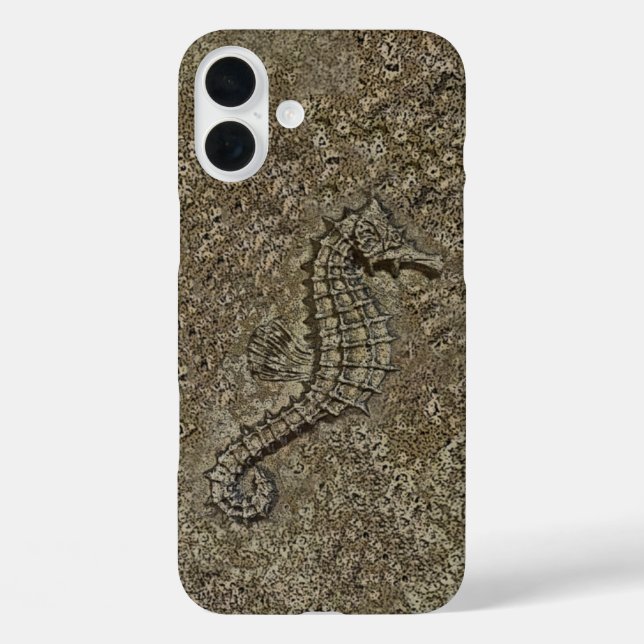 Coques Case-Mate iPhone Sandy Textured Seahorse Photo (Verso)