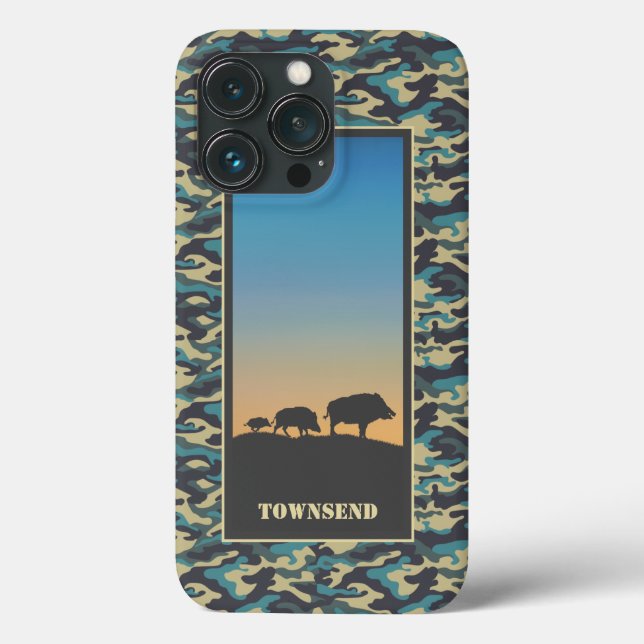 Coques Case-Mate iPhone Sanglier et camouflage (Verso)