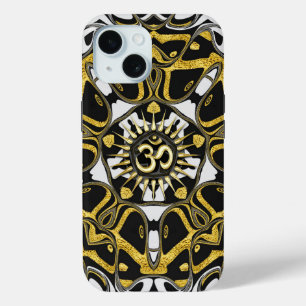 Coque Case-Mate iPhone Sanskrit Om Gold Pentagone Wild X1