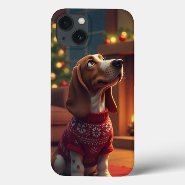 Coques Case-Mate iPhone 🎄 Santa Beagle Joie des Fêtes ✨ Chien de Noël Mig (Verso)