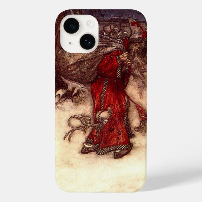 Coques Case-Mate iPhone Santa Claus Arthur Rackham (Verso)