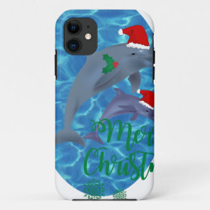 Case-Mate iPhone Case santa claus joyeux dauphins de noël