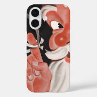 Santa Claus vintage avec cordon de rappel sur doig