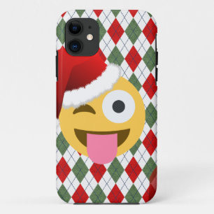 Coques Pour iPhone santa claus wink emoji