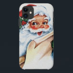 Case-Mate iPhone Case Santa Claus with his Christmas list scroll<br><div class="desc">santa claus christmas list, 
gifts cristmas chrismas cute , 
humor men funny man , 
senior smiling wish cheerful, 
message vintage merry paper , 
hat letter happy father , 
red gift cartoon illustration, 
winter holiday xmas, 
christmas santa claus list, </div>
