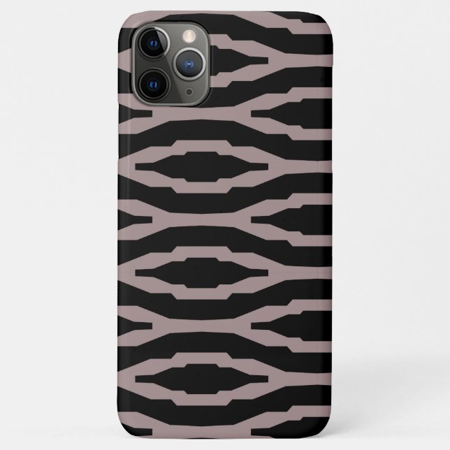 Coques Case-Mate iPhone Santa Fe Rose et Noir Motif Géométrique Moderne (Dos)