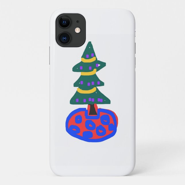Coques Case-Mate iPhone Sapin de Noël (Dos)