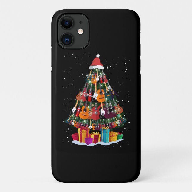 Coques Case-Mate iPhone Sapin de Noël drôle Guitare  (Dos)