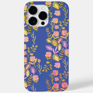 Coque Case-Mate iPhone Sapphire Blue Floral Botanique Bliss Téléphone Cas