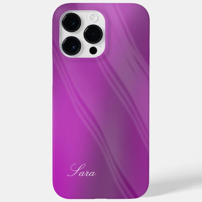 Coques Case-Mate iPhone Sara - Modèle pour votre nom - Purple Shades (Verso)