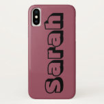 Case-Mate iPhone Case Sarah de noir orphelin, police ouverte<br><div class="desc">Sarah est un caractère de la police de caractère gras de l'orphelin Black.open d'exposition de TV</div>