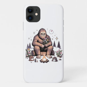 Case-Mate iPhone Case Sasquatch tenant des fleurs