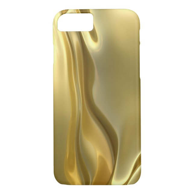 Coques Case-Mate iPhone Satin abstrait d'or liquide (Dos)