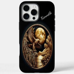 Coque iPhone 16 Pro Max Saule nocturne et aigle royal