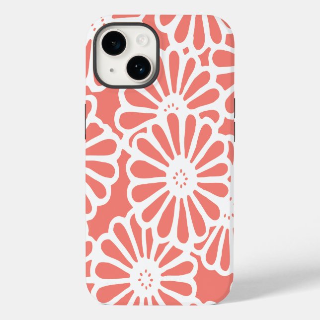 Coques Case-Mate iPhone Saumon Asian Moods Floral (Verso)