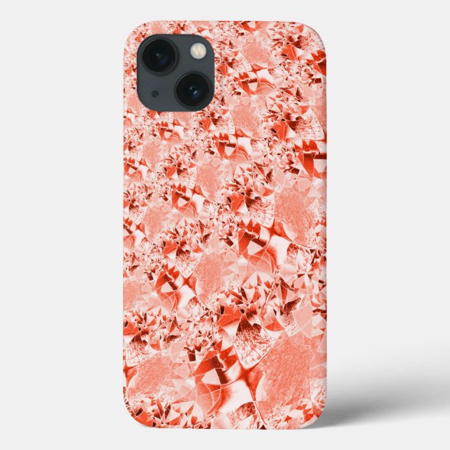 Coques Case-Mate iPhone Saumon clignotant au rouge avec un peu de brillant (Verso)