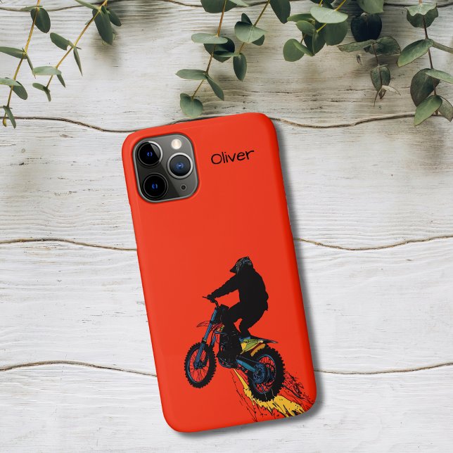 Coques Case-Mate iPhone Saut de pilote de motocross (Créateur téléchargé)