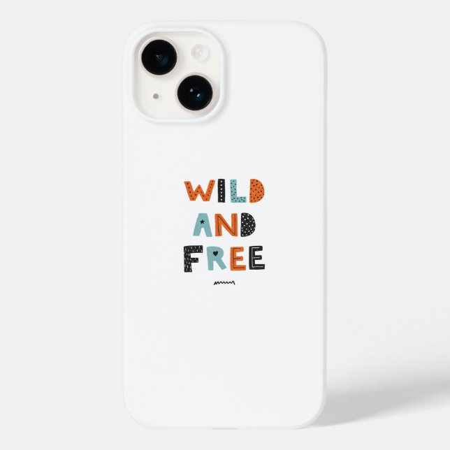 Coques Case-Mate iPhone Sauvage et libre | Lettres Doodle (Verso)