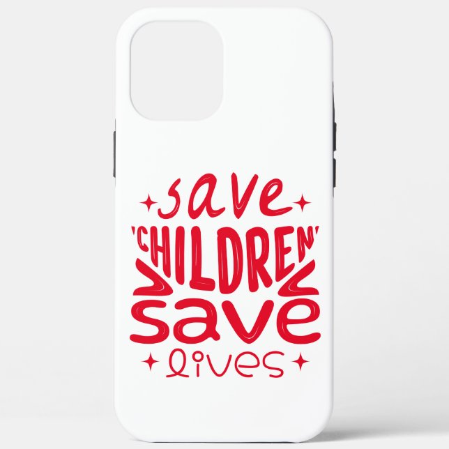 Coques Case-Mate iPhone Sauver les enfants, sauver des vies (Verso)
