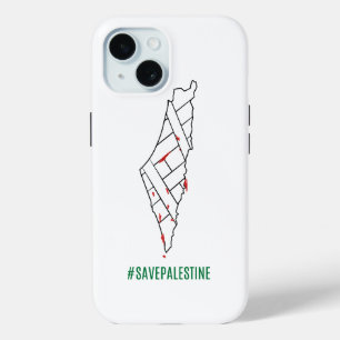 Coque Case-Mate iPhone Sauvez la Palestine carte saignante - Liberté pour