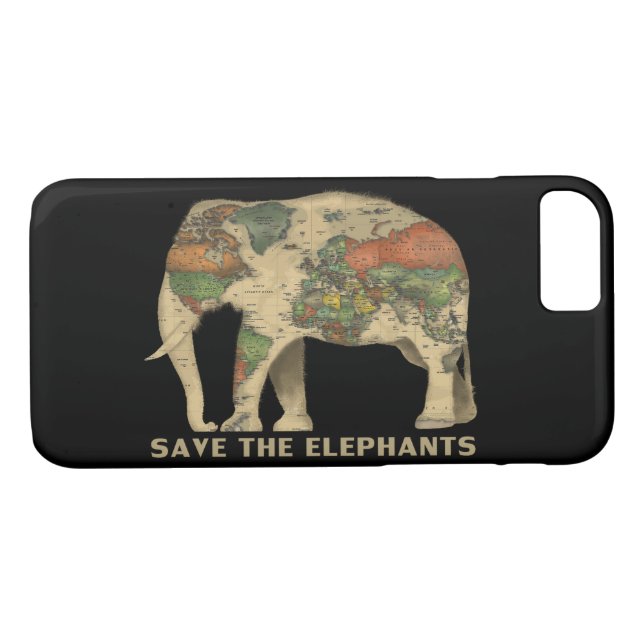 Coques Case-Mate iPhone Sauvez le cas de téléphone d'éléphants (Dos (Horizontal))