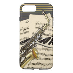 Coque Case-Mate Pour iPhone Saxophone et musique de piano