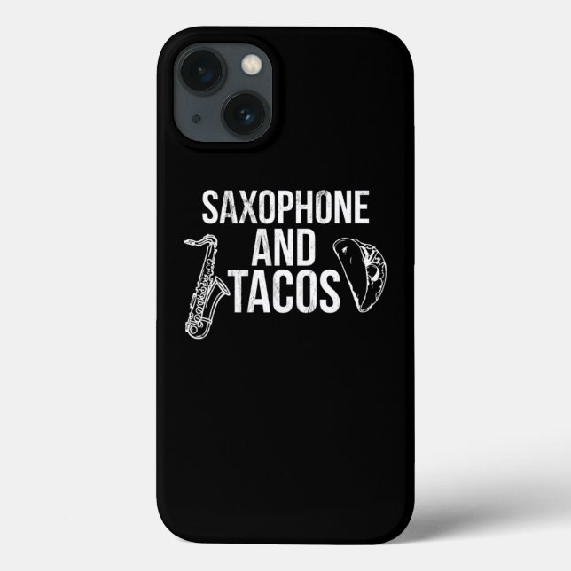 Coques Case-Mate iPhone Saxophone Et Tacos Funny Taco Band  (Verso)