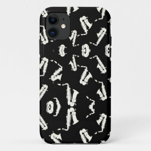 Case-Mate iPhone Case Saxophone Jazz Noir Et Blanc Motif
