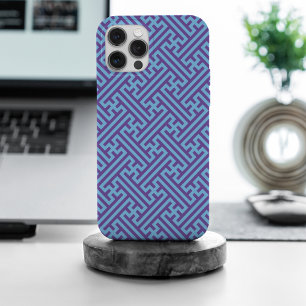Coque Case-Mate iPhone Sayagata motif, japonais, violet et bleu