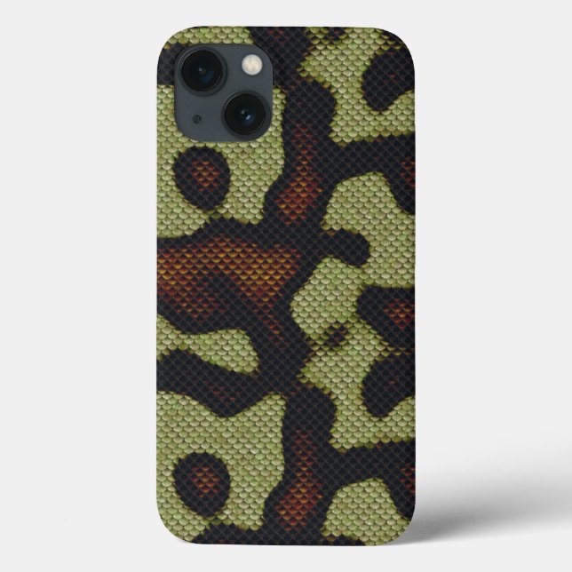 Coques Case-Mate iPhone Scales en peau de serpent Camouflage Motif naturel (Verso)
