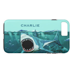 Coque Case-Mate Pour iPhone Scary Shark dossiers de téléphone de nom personnal