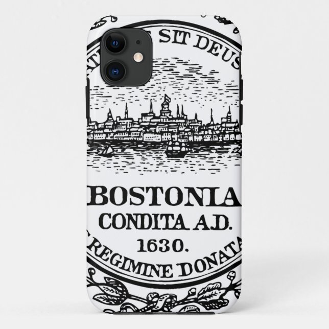 Coques Case-Mate iPhone Sceau Boston GRANDE IMPRIMANTE (Dos)