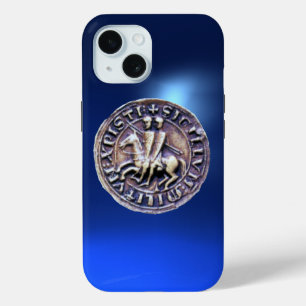 Coque Pour iPhone 15 SCEAU DES CHEVALIERS MODÈLE bleu