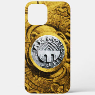 Coque iPhone 12 Pro Max SCEAU DES CHEVALIERS MODÈLE or jaune
