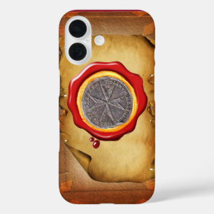 Coque Pour iPhone 16 Sceau du parchemin de cire médici St. Stephen Tosc