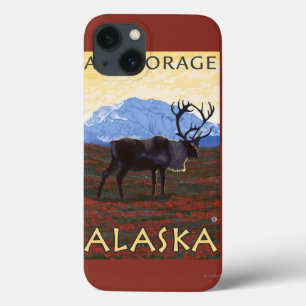 Coques Pour iPhone Scène de caribou - Anchorage, Alaska