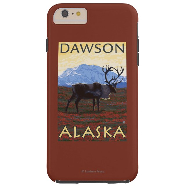 Coques Case-Mate iPhone Scène de caribou - Dawson, Alaska (Dos)