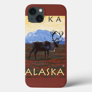 iPhone 13 Case Scène de caribou - Sitka, Alaska