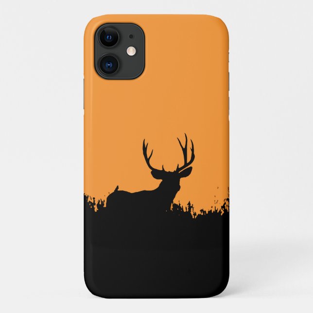 Coques Case-Mate iPhone Scène de chasse aux cerfs - Buck de trophée au cou (Dos)
