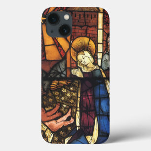 Coques Pour iPhone Scène de la Nativité de Noël vintage en verre colo
