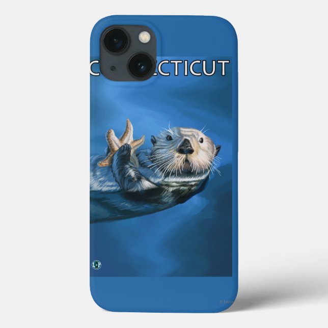 Coques Case-Mate iPhone Scène de loutre de ConnecticutSea (Verso)